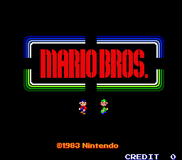 Mario Bros. (Japan) Title Screen